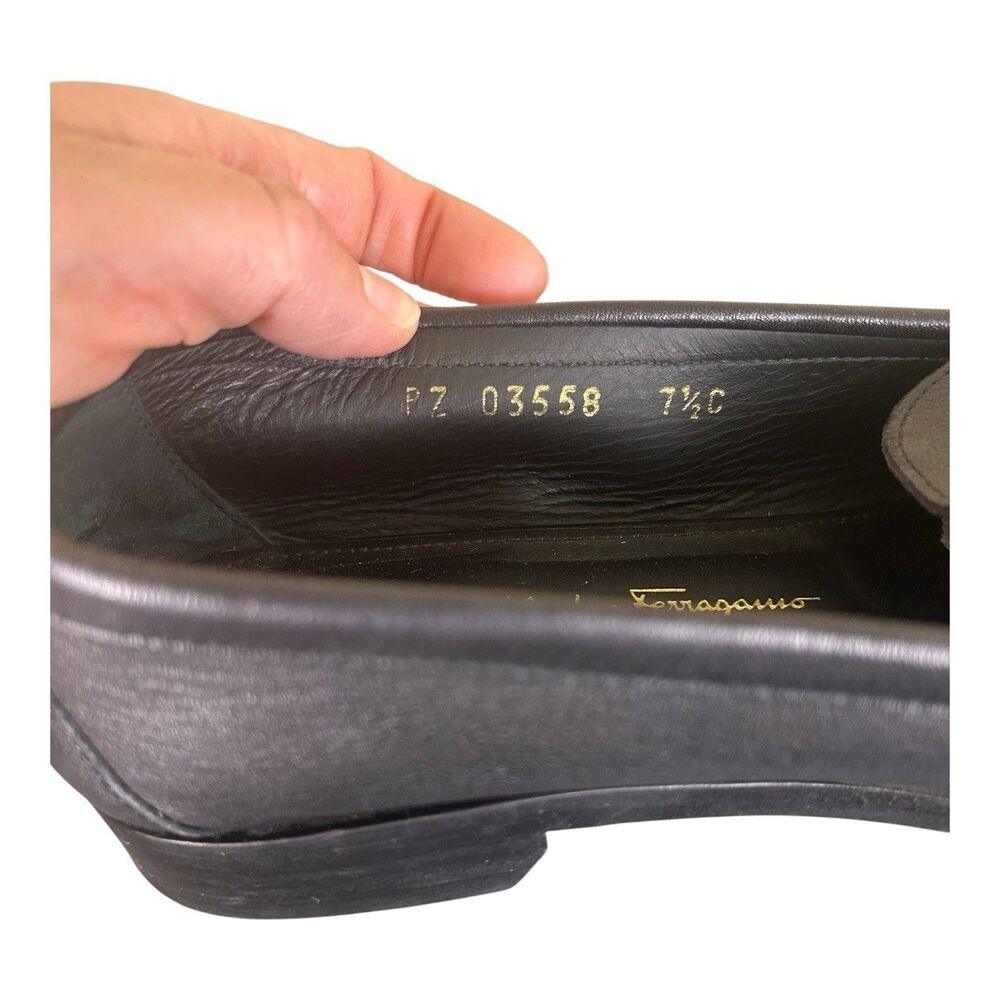 Salvatore Ferragamo Rolo Moccasin Loafers Reversible Gancini Buckle Size 7.5C - Picture 12 of 12